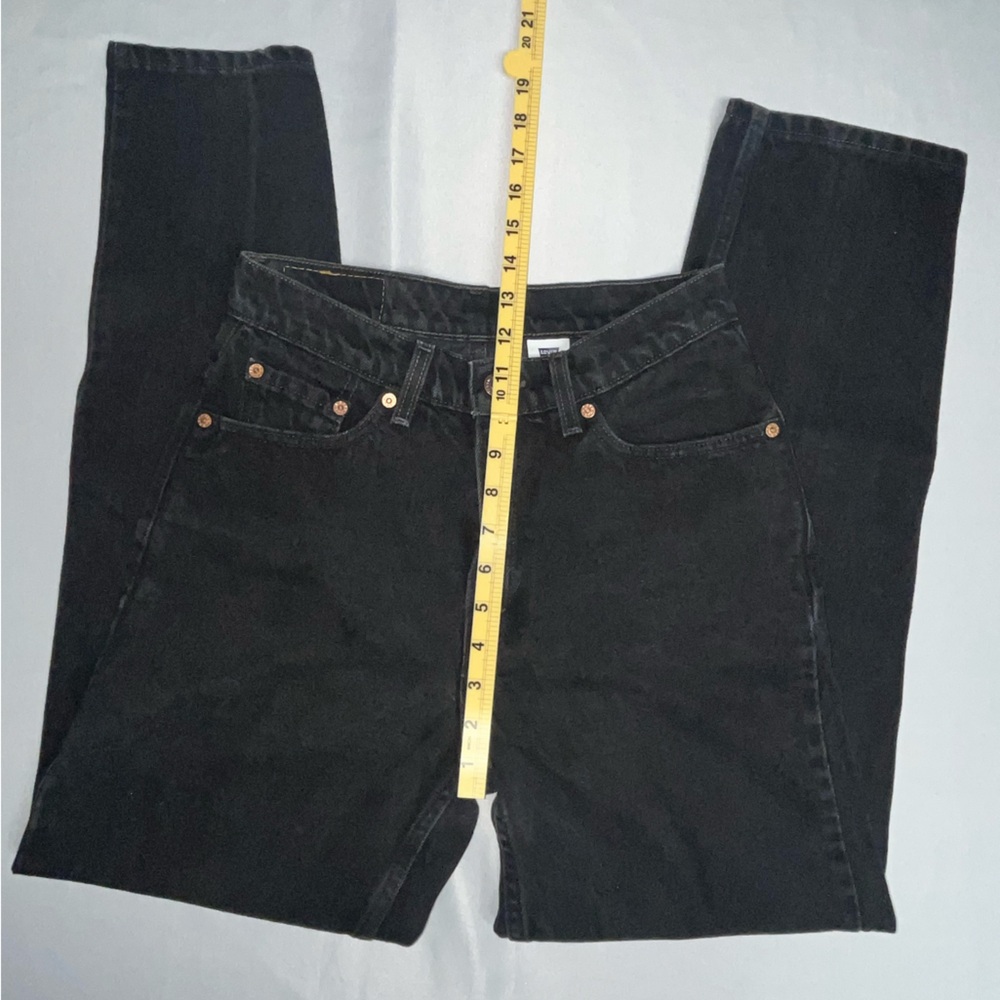 Levi’s 512 Slim Fit 8 Reg Straight Leg Vintage Black Denim Cowgirl Western - Picture 7 of 8